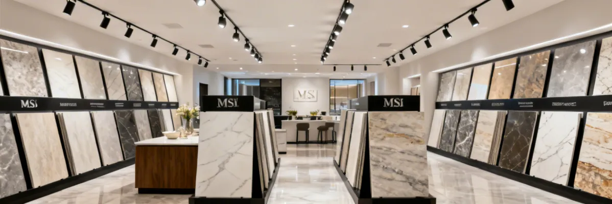 MSI Surfaces showroom interior with tile and stone displays
