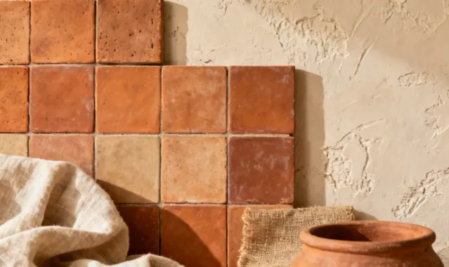 Warm Terracotta tile and stone trend 2025